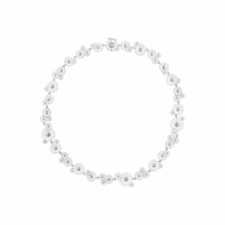 DAISY LAY NECK Silver SM i gruppen Halskæde / Sølvhalskæde hos SCANDINAVIAN JEWELRY DESIGN (2000153200SM)