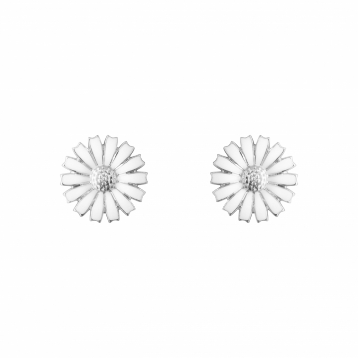 DAISY EARSTUD WHITE 11MM i gruppen Øreringe / Sølvøreringe hos SCANDINAVIAN JEWELRY DESIGN (20001540)