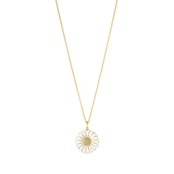 DAISY Pendant Gold-plated Silver 18 MM i gruppen Halskæde / Guldhalskæde hos SCANDINAVIAN JEWELRY DESIGN (20001774)