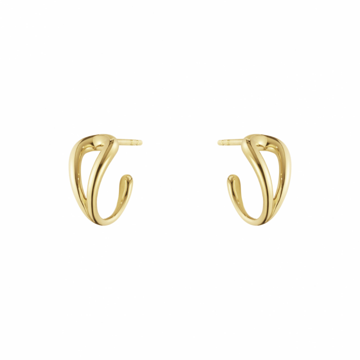 MERCY SWIRL EARHOOP GOLD i gruppen Øreringe / Guldøreringe hos SCANDINAVIAN JEWELRY DESIGN (20001834)