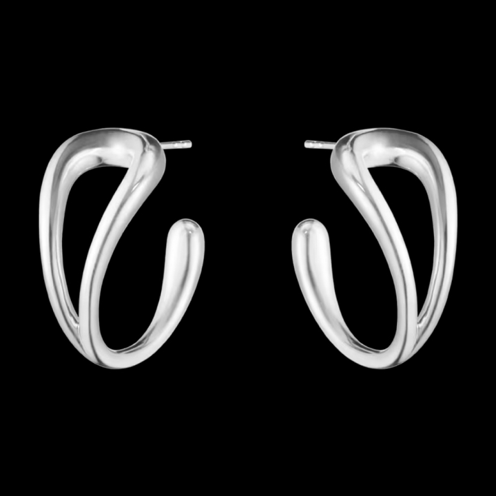 MERCY SWIRL EARHOOP SILVER i gruppen Øreringe / Sølvøreringe hos SCANDINAVIAN JEWELRY DESIGN (20001840)