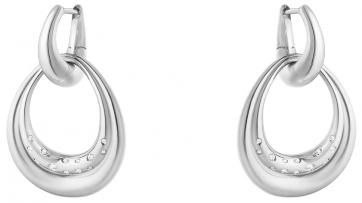 Offspring Earrings medium 0,08ct Silver i gruppen Øreringe / Diamantøreringe hos SCANDINAVIAN JEWELRY DESIGN (20001958)