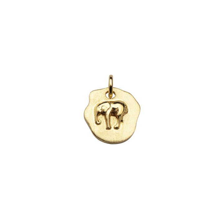 Letters elephant pendant Guld i gruppen Halskæde / Guldhalskæde hos SCANDINAVIAN JEWELRY DESIGN (2112620001)