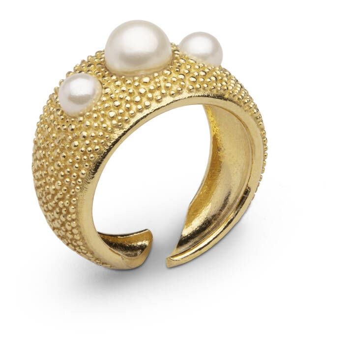 Pearl bubble ring guld i gruppen Ringe hos SCANDINAVIAN JEWELRY DESIGN (2115521165V)