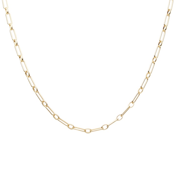Globe clip neck gold 50 cm i gruppen Halskæde / Guldhalskæde hos SCANDINAVIAN JEWELRY DESIGN (2211120001)