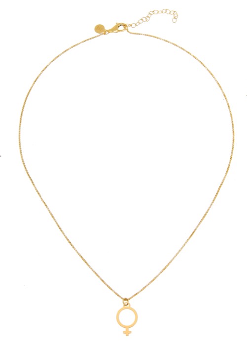 Letters venus big neck gold 42-47 cm i gruppen Halskæde / Guldhalskæde hos SCANDINAVIAN JEWELRY DESIGN (2212120002)