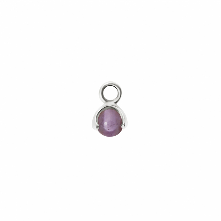 Product Image for CU JEWELLERY Letters stone 2 amethyst pend Sølv