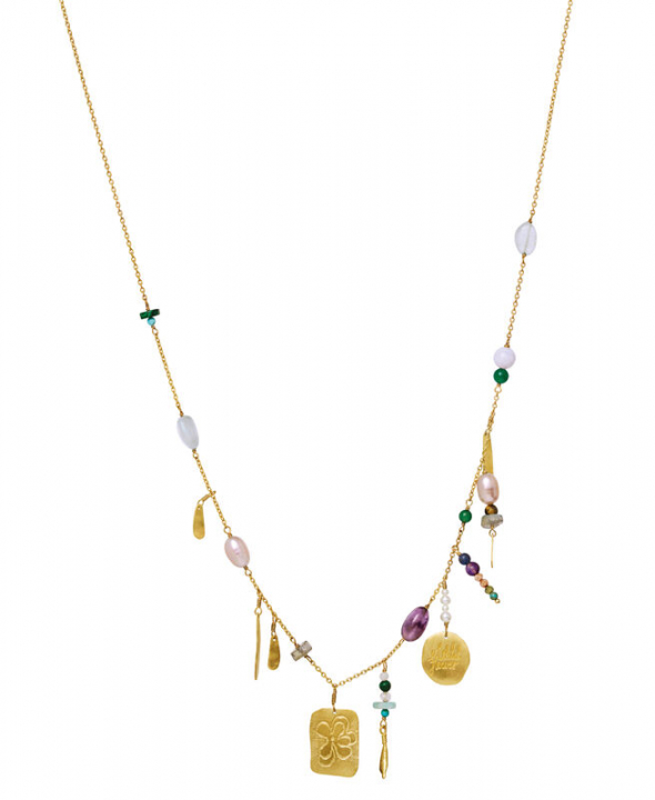 Celia Halskæde Guld i gruppen Halskæde / Guldhalskæde hos SCANDINAVIAN JEWELRY DESIGN (2657a)