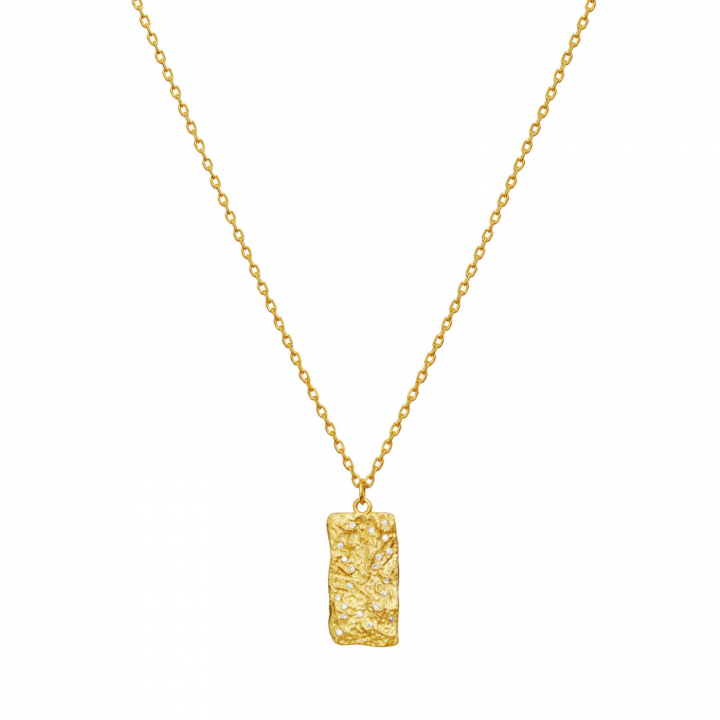 Notabene Necklace Gold i gruppen Halskæde / Guldhalskæde hos SCANDINAVIAN JEWELRY DESIGN (2802A)