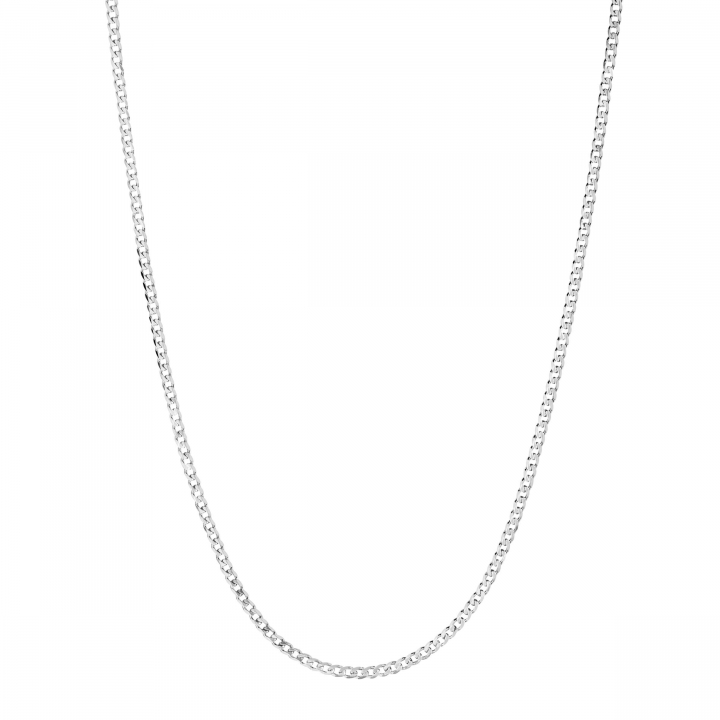 Saffi Necklace 50 Silver (One) i gruppen Halskæde / Sølvhalskæde hos SCANDINAVIAN JEWELRY DESIGN (300407AG-50)