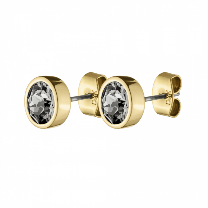 NOBLE Guld GREY Ørering i gruppen Øreringe / Guldøreringe hos SCANDINAVIAN JEWELRY DESIGN (334807)