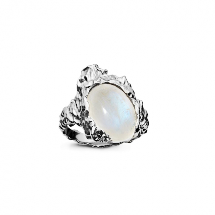 Gudinde Ring Månesten Sølv i gruppen Ringe / Sølvringe hos SCANDINAVIAN JEWELRY DESIGN (35351C)