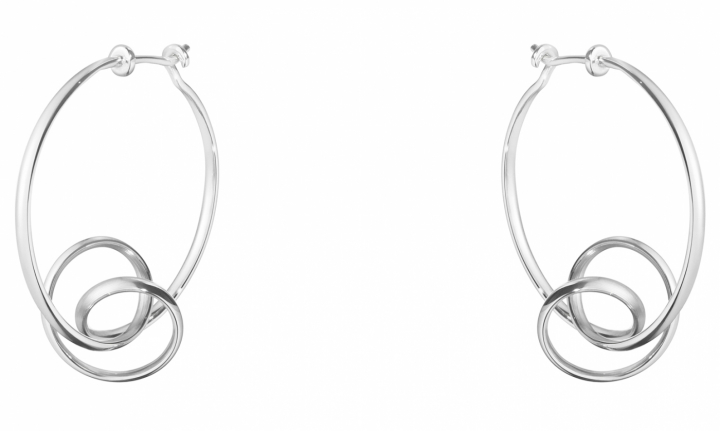 FORGET-ME-KNOT, Torun Hoop Earrings Silver i gruppen Øreringe / Sølvøreringe hos SCANDINAVIAN JEWELRY DESIGN (3539342)