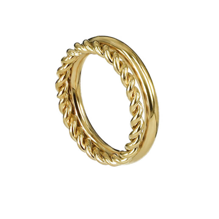 TWIST Guld ring i gruppen Ringe hos SCANDINAVIAN JEWELRY DESIGN (358214V)