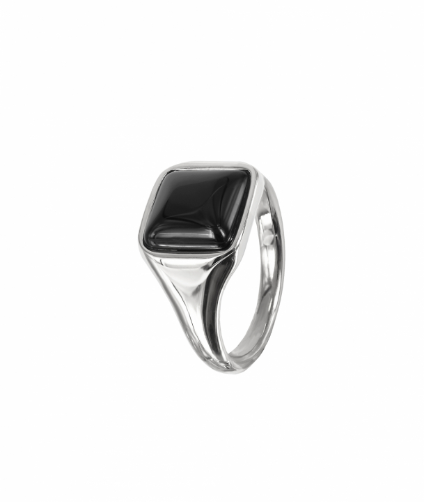 NEO Ring Stål/Svart i gruppen Ringe / Sølvringe hos SCANDINAVIAN JEWELRY DESIGN (368688R)