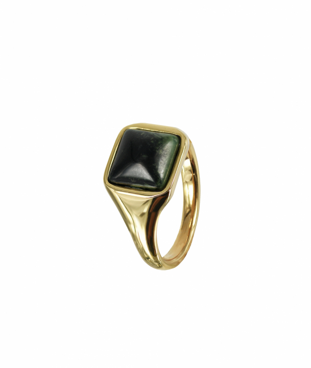 NEO Ring Guld/Grön i gruppen Ringe / Guldringe hos SCANDINAVIAN JEWELRY DESIGN (368954R)