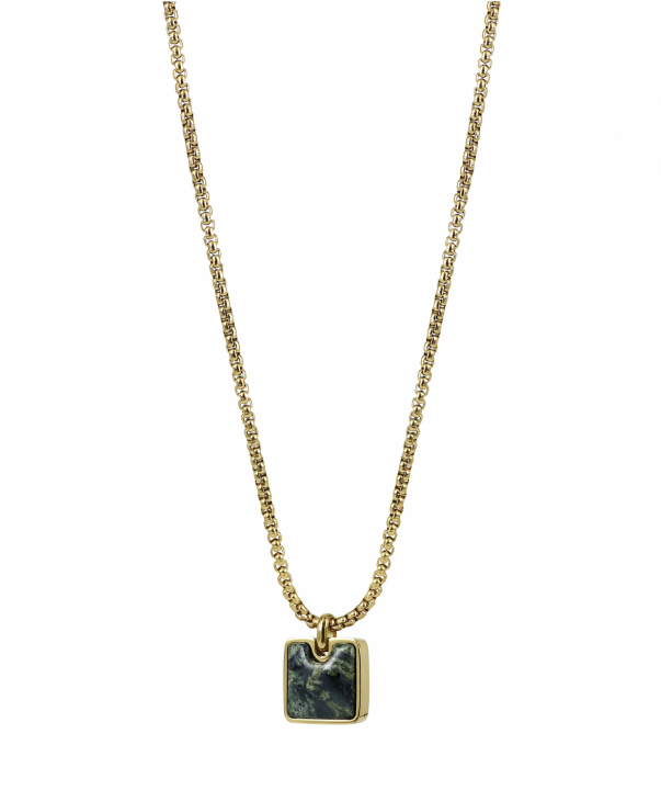 NEO Halskæde Guld/Grön i gruppen Halskæde / Guldhalskæde hos SCANDINAVIAN JEWELRY DESIGN (369036)