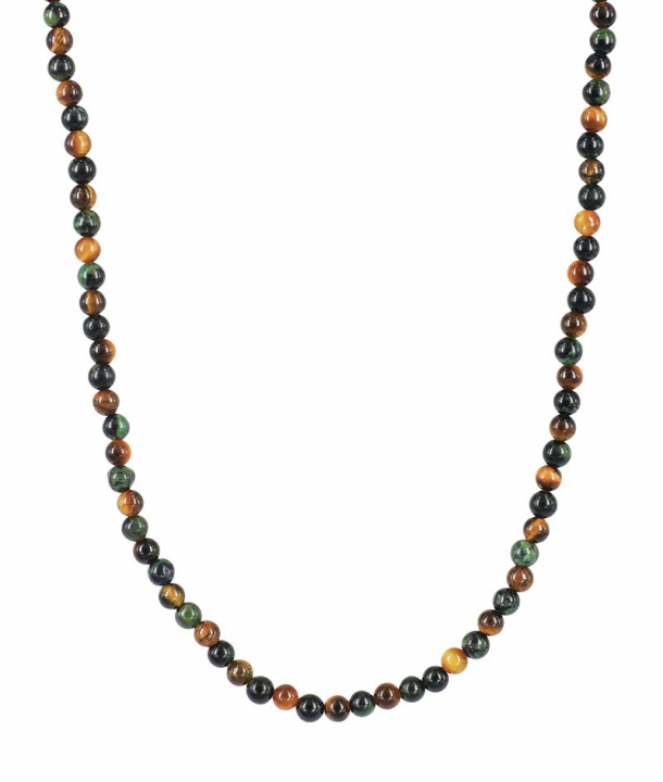 COLIN Necklace Brun /Grön i gruppen Halskæde / Sølvhalskæde hos SCANDINAVIAN JEWELRY DESIGN (369340)