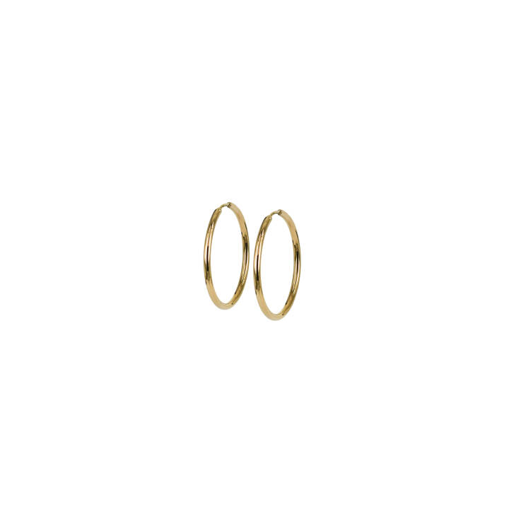 MAXI 11mm Øreringe Guld i gruppen Øreringe / Guldøreringe hos SCANDINAVIAN JEWELRY DESIGN (370117)