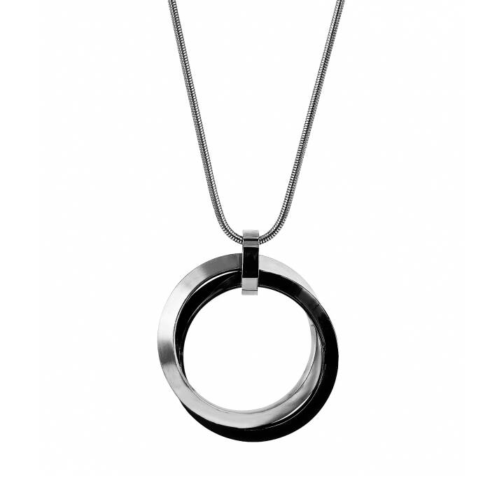 Product Image for astrid&agnes CHELSEA Short Halskæde Stål/Sort