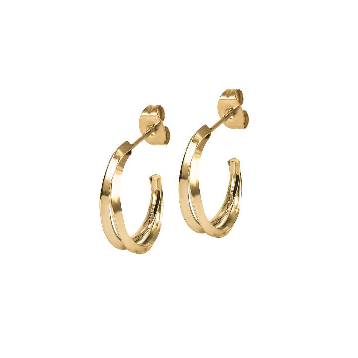 CHELSEA Small Øreringe Guld/Guld i gruppen Øreringe / Guldøreringe hos SCANDINAVIAN JEWELRY DESIGN (371206)