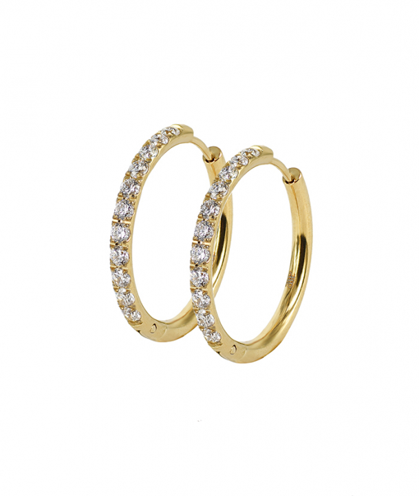 LUCY 25 mm Guld  i gruppen Øreringe hos SCANDINAVIAN JEWELRY DESIGN (371770)
