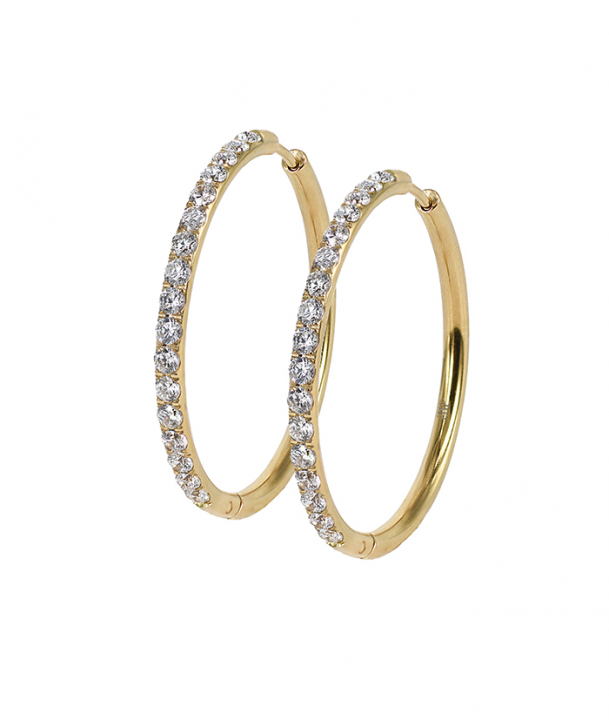 LUCY 35 mm Ørering Guld  i gruppen Øreringe hos SCANDINAVIAN JEWELRY DESIGN (371817)