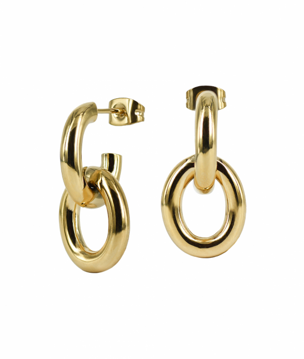RUBY Ørering Guld  i gruppen Øreringe hos SCANDINAVIAN JEWELRY DESIGN (371879)