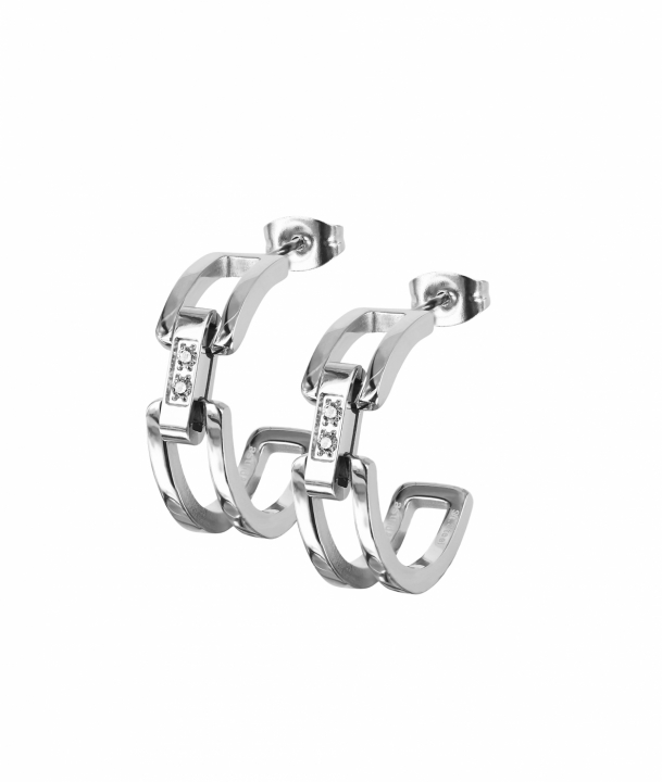 CHERRIE Crystal Ørering Stål i gruppen Øreringe / Sølvøreringe hos SCANDINAVIAN JEWELRY DESIGN (372043)