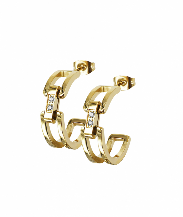 CHERRIE Crystal Ørering Guld  i gruppen Øreringe hos SCANDINAVIAN JEWELRY DESIGN (372050)