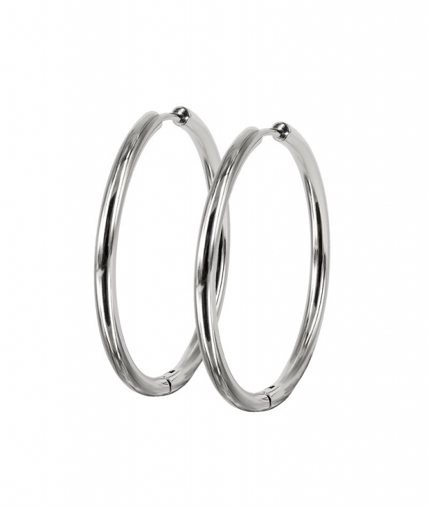 LUCY PLAIN Earrings 35mm Stål i gruppen Øreringe hos SCANDINAVIAN JEWELRY DESIGN (372272)