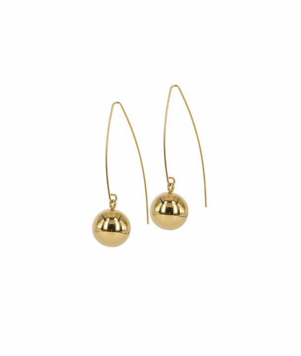 ESSIE Long 12 mm Ørering Guld  i gruppen Øreringe / Guldøreringe hos SCANDINAVIAN JEWELRY DESIGN (373187)