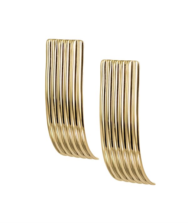 MONIQUE Big Earrings Gold i gruppen Øreringe / Guldøreringe hos SCANDINAVIAN JEWELRY DESIGN (373439)