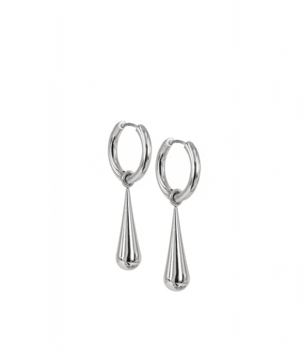 BELLA Hoops Stål i gruppen Øreringe / Sølvøreringe hos SCANDINAVIAN JEWELRY DESIGN (373606)