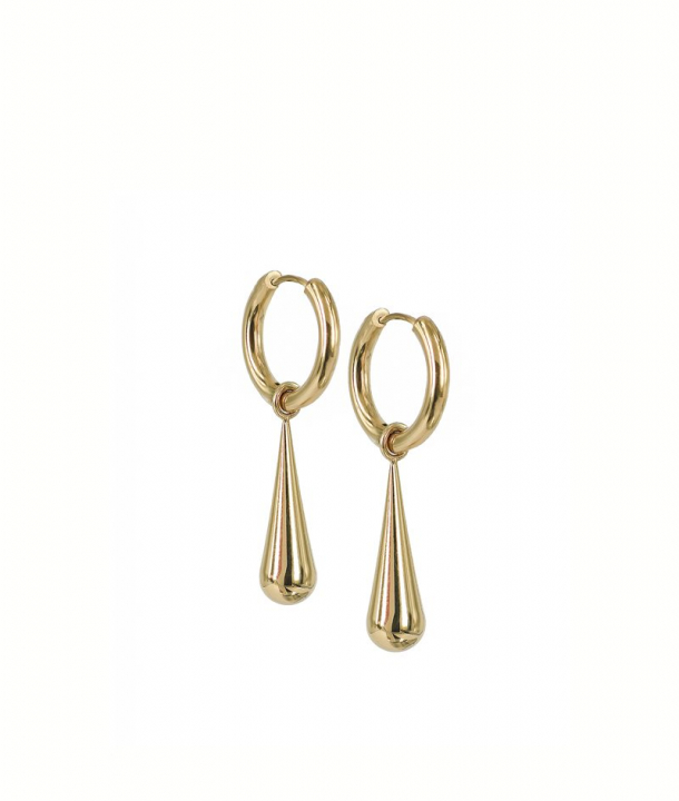 BELLA Hoops Gold i gruppen Øreringe / Guldøreringe hos SCANDINAVIAN JEWELRY DESIGN (373613)