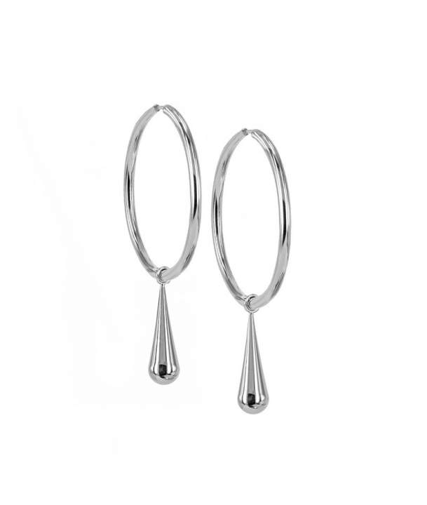 BELLA Big Hoops Stål i gruppen Øreringe / Sølvøreringe hos SCANDINAVIAN JEWELRY DESIGN (373620)