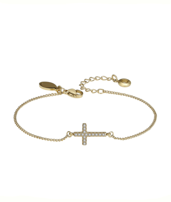 CROSS Crystal Bracelet Gold i gruppen Armbånd / Guldarmbånd hos SCANDINAVIAN JEWELRY DESIGN (373941)