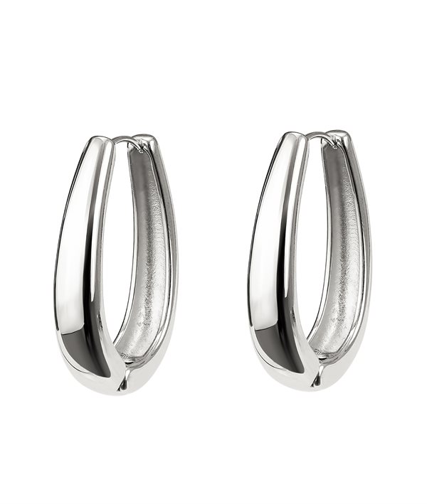 Alina Earrings Stål 34mm i gruppen Øreringe / Sølvøreringe hos SCANDINAVIAN JEWELRY DESIGN (374436)