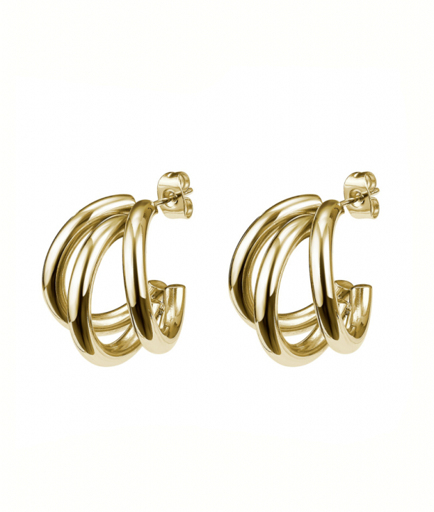 LANA Earrings Gold i gruppen  hos SCANDINAVIAN JEWELRY DESIGN (374566)