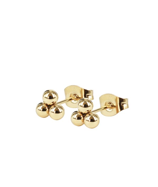 ANNIE Dots Gold i gruppen Øreringe / Guldøreringe hos SCANDINAVIAN JEWELRY DESIGN (374962)