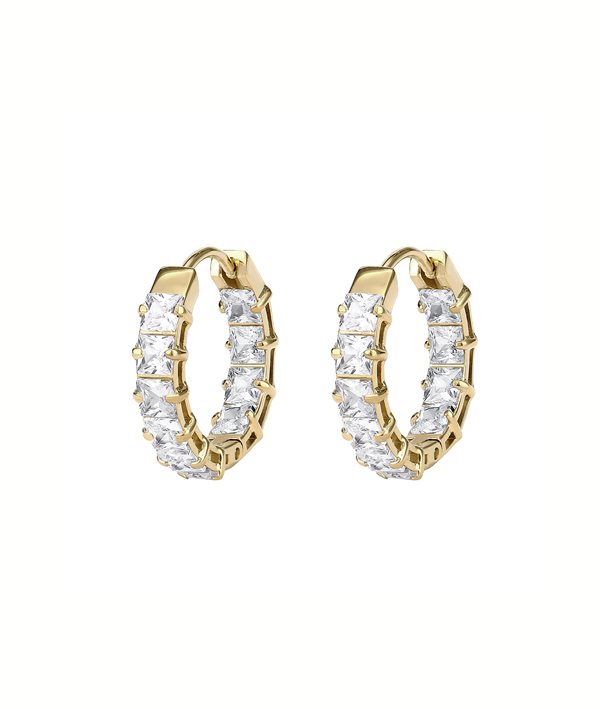 ADELE Hoops Gold i gruppen Øreringe / Guldøreringe hos SCANDINAVIAN JEWELRY DESIGN (375181)