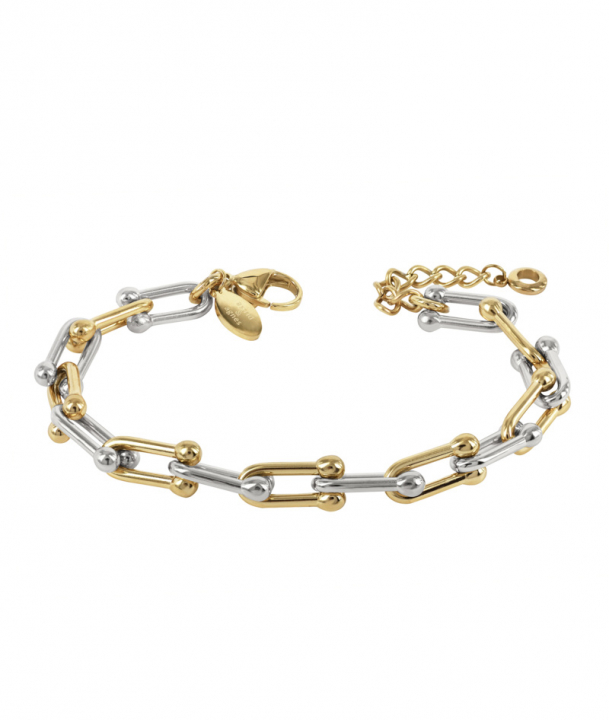 AMY Bracelet Gold/Steel i gruppen Armbånd / Guldarmbånd hos SCANDINAVIAN JEWELRY DESIGN (376034)
