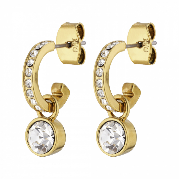 DESSA Guld CRYSTAL Ørering i gruppen Øreringe / Guldøreringe hos SCANDINAVIAN JEWELRY DESIGN (380062)