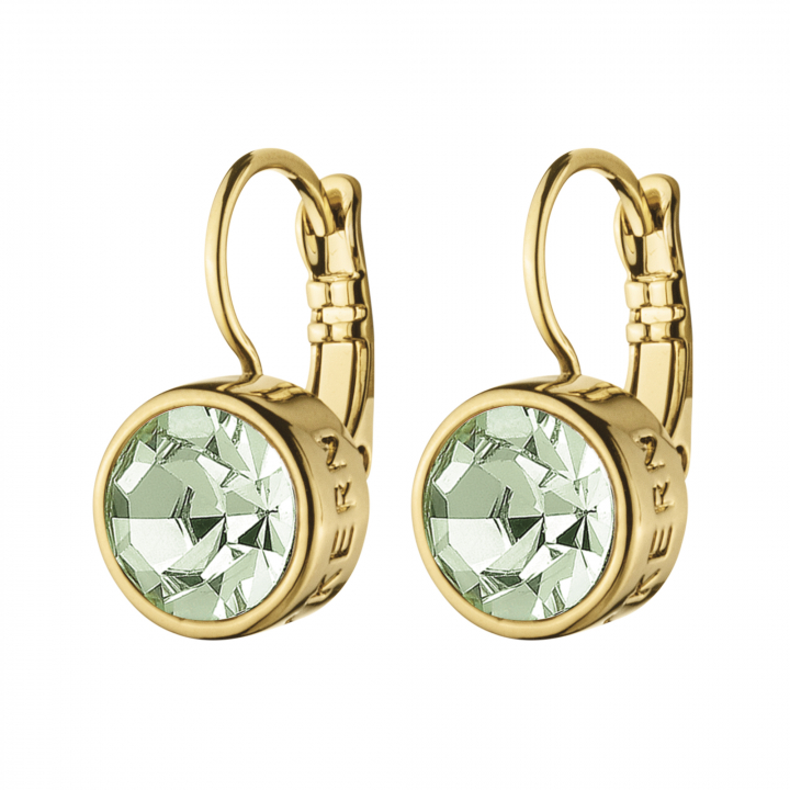 LOUISE Gold LIGHT GREEN i gruppen Øreringe / Guldøreringe hos SCANDINAVIAN JEWELRY DESIGN (380100)