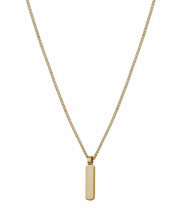 BOONE Plate Necklace Gold i gruppen Halskæde / Guldhalskæde hos SCANDINAVIAN JEWELRY DESIGN (380437)
