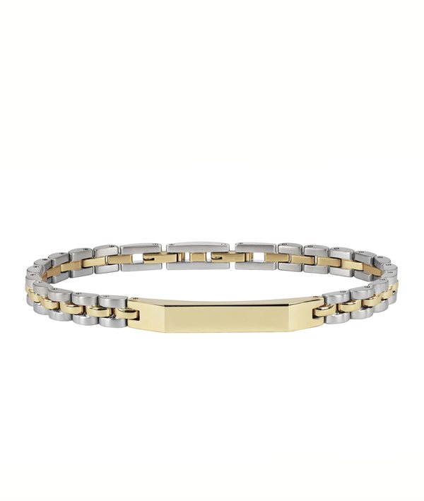 BEN Bracelet Steel/gold i gruppen Armbånd / Guldarmbånd hos SCANDINAVIAN JEWELRY DESIGN (380451)