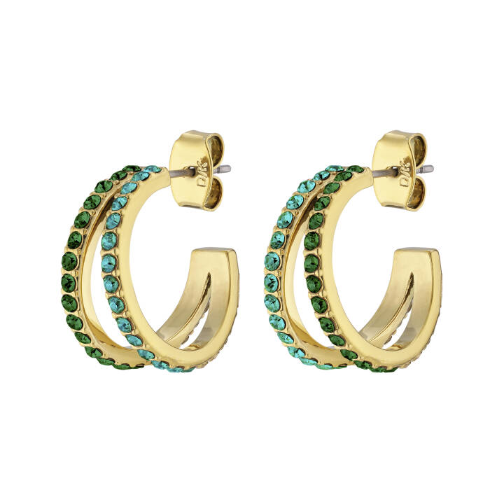 TWINNIE Guld GREEN i gruppen Øreringe / Guldøreringe hos SCANDINAVIAN JEWELRY DESIGN (390015)