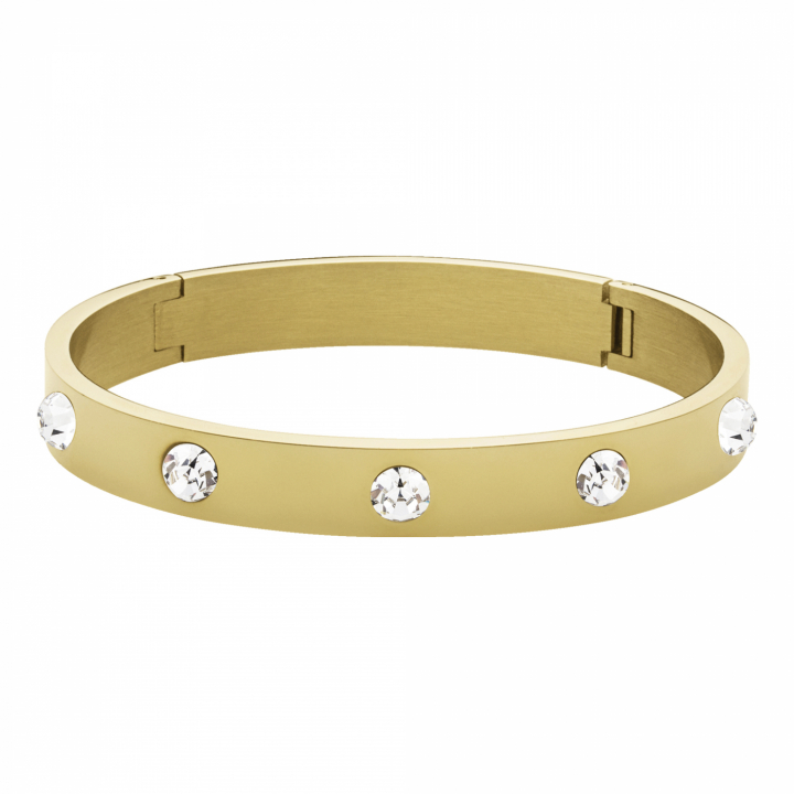 BELLA I Guld CRYSTAL i gruppen Armbånd / Guldarmbånd hos SCANDINAVIAN JEWELRY DESIGN (390112)