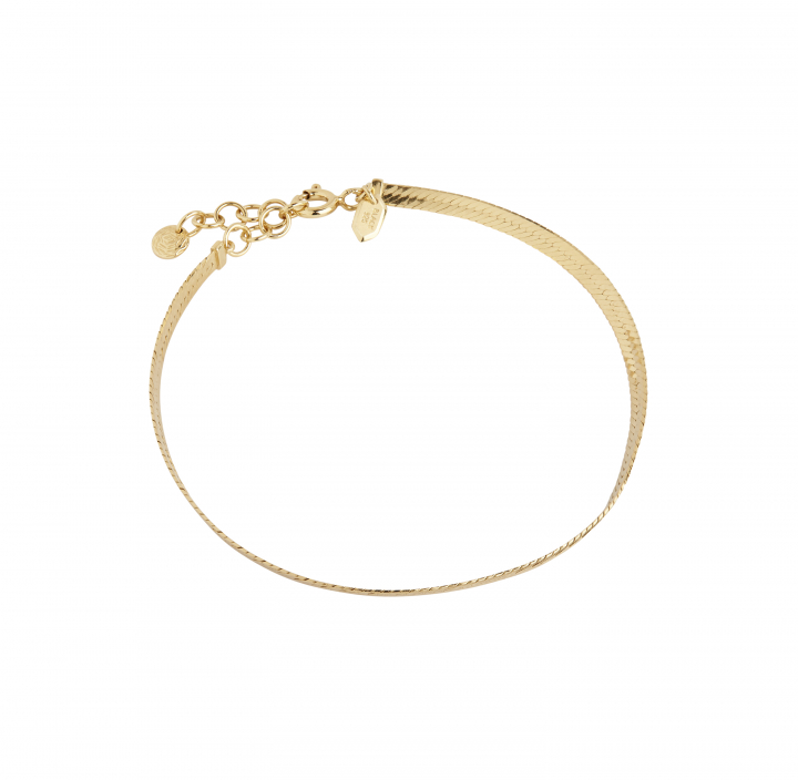 Sentiero Bracelet (S/M) - Goldplated Silver (One) i gruppen Armbånd / Guldarmbånd hos SCANDINAVIAN JEWELRY DESIGN (400241YG)