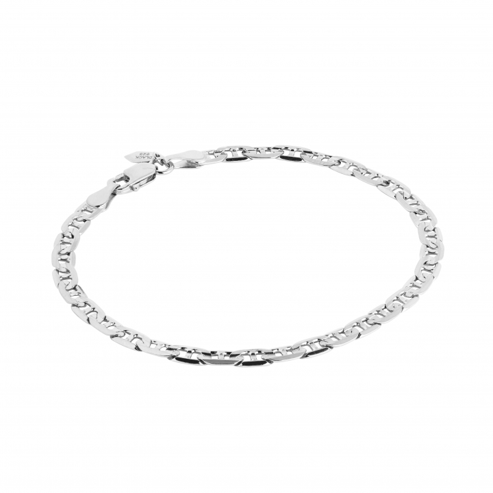 Carlo Medium Bracelet Silver (One) i gruppen Armbånd hos SCANDINAVIAN JEWELRY DESIGN (400264AG)